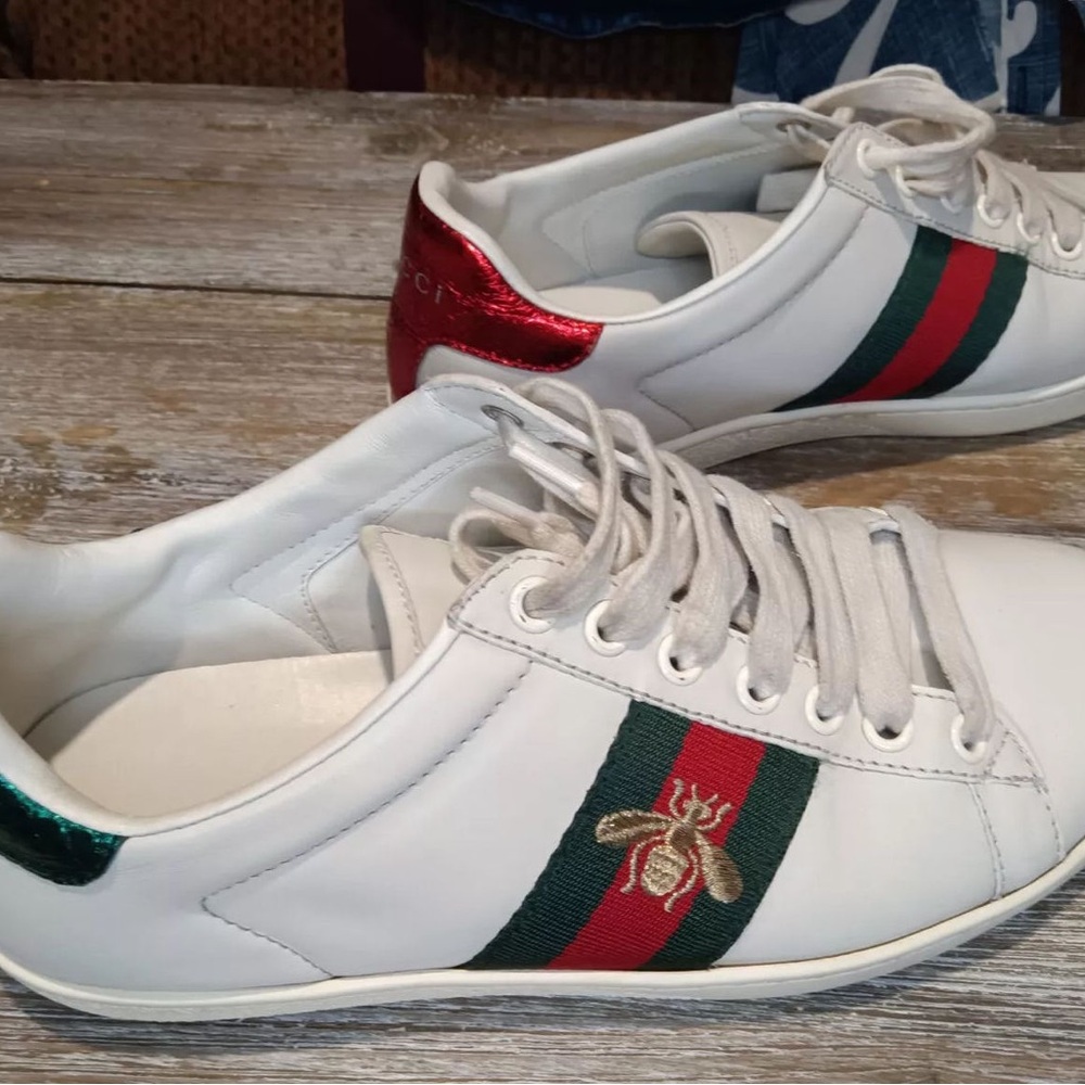 Size 9 - Gucci Ace Embroidered Bee W - Picture 6 of 6